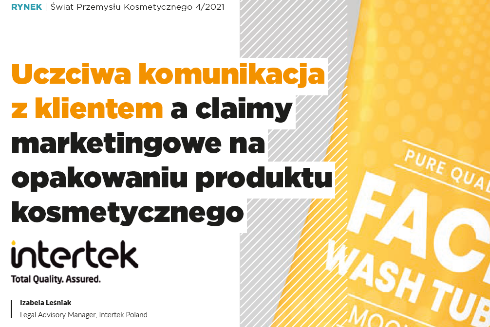 Uczciwa komunikacja z klientem a claimy marketingowe na opakowaniu produktu kosmetycznego