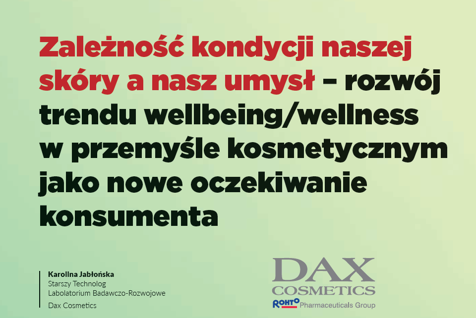 Zależność kondycji naszej skóry a nasz umysł – rozwój trendu wellbeing/wellness w przemyśle kosmetycznym jako nowe oczekiwanie konsumenta
