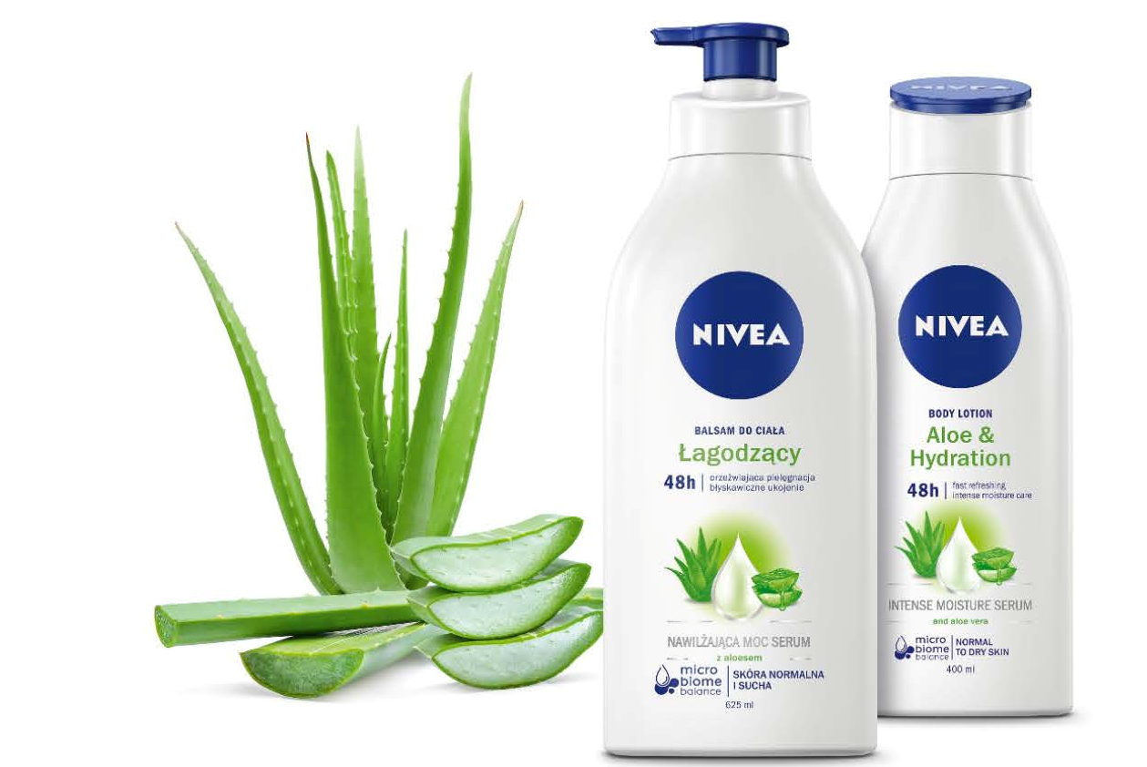 Aloesowe nawilżenie przez 48h z balsamem do ciała NIVEA