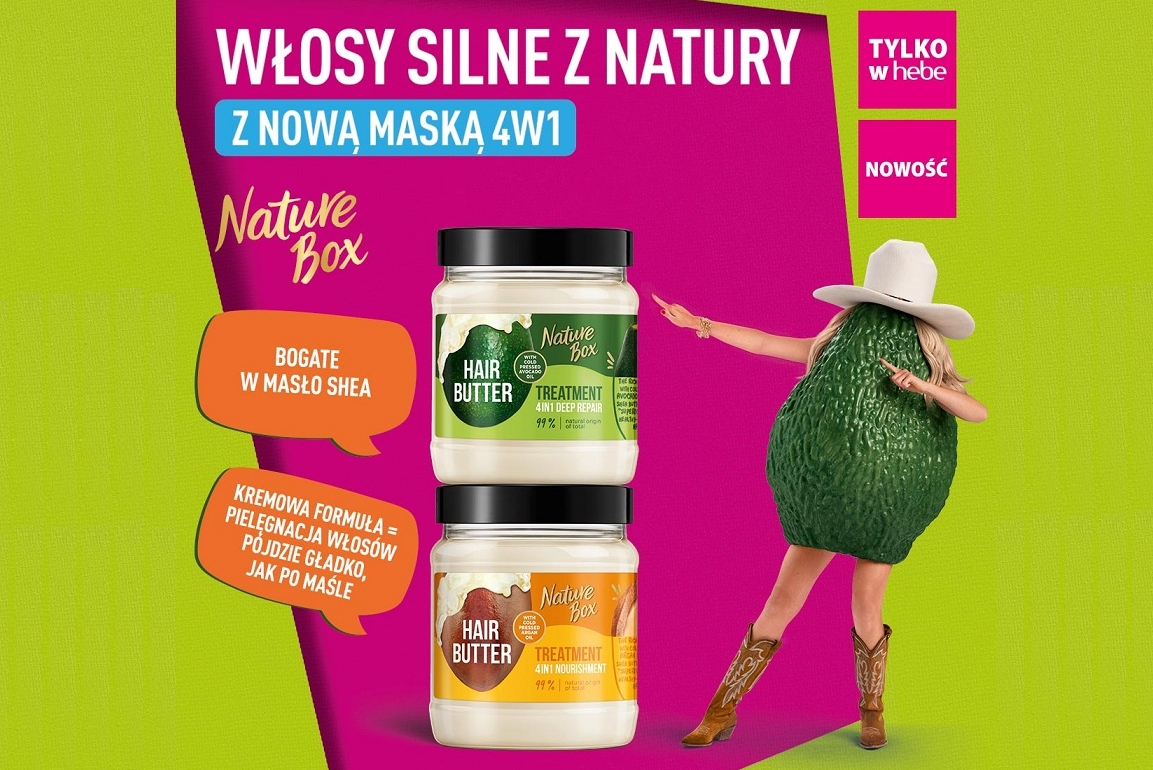 Pierwsza certyfikowana maska do włosów 4w1 od Nature Box firmy Henkel